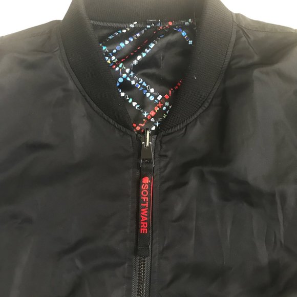 Apple WWDC20 Reversible Emoji Bomber Jacket Black Size 2XL Developers Conference - Picture 7 of 11